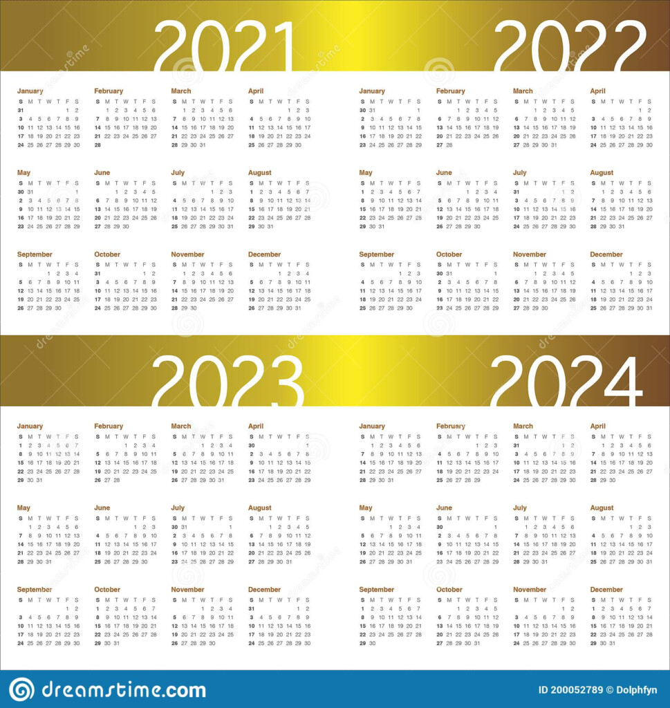 Calendar 2021 2022 2023 2024