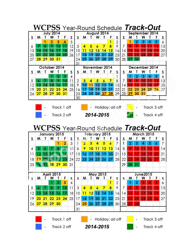 Wake County Year Round School Calendar 2024-25