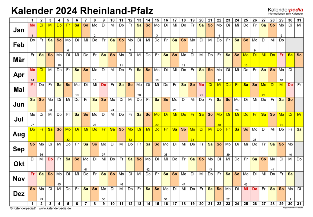 Lang Calendar 2024