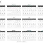 Printable 6 Month Calendar 2024