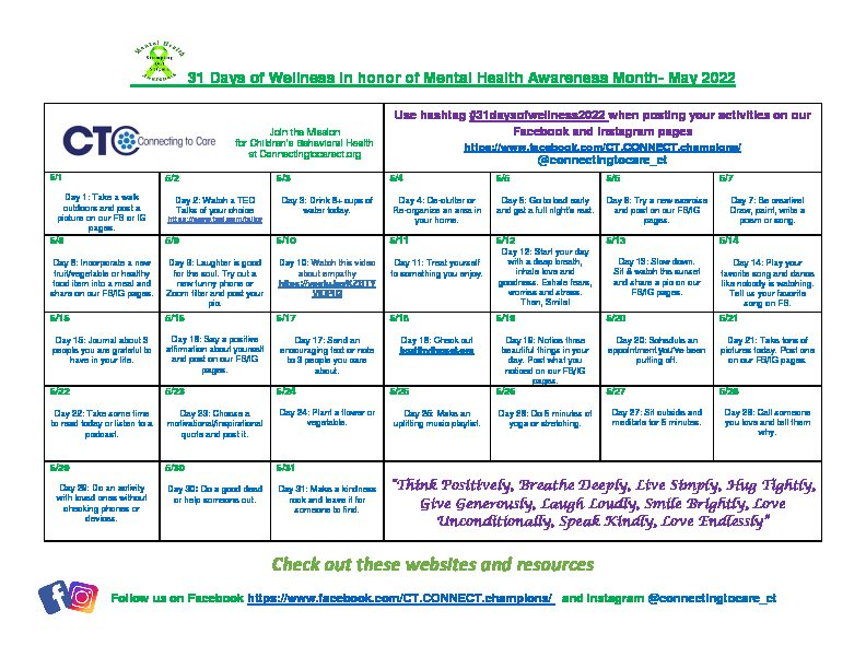 2024 Health Awareness Calendar 2024 Calendar Printable