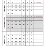 Free Printable Quarterly Calendar 2024