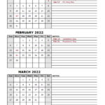 Free Printable Quarterly Calendar 2024