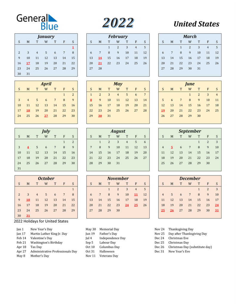 State Holiday Calendar 2024