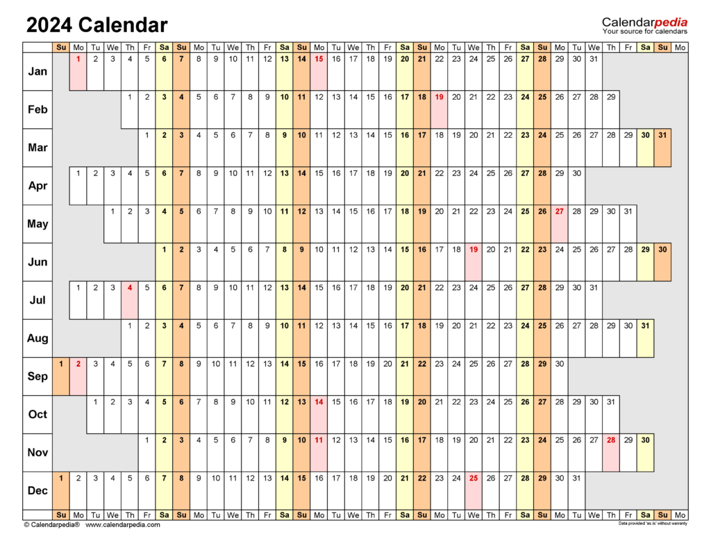 Excel 2021 And 2024 Calendar