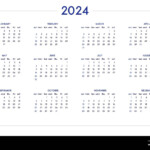 Business Calendar 2024