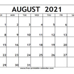 Printable August 2024 Calendar