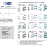 2024 Standard Possession Order Calendar