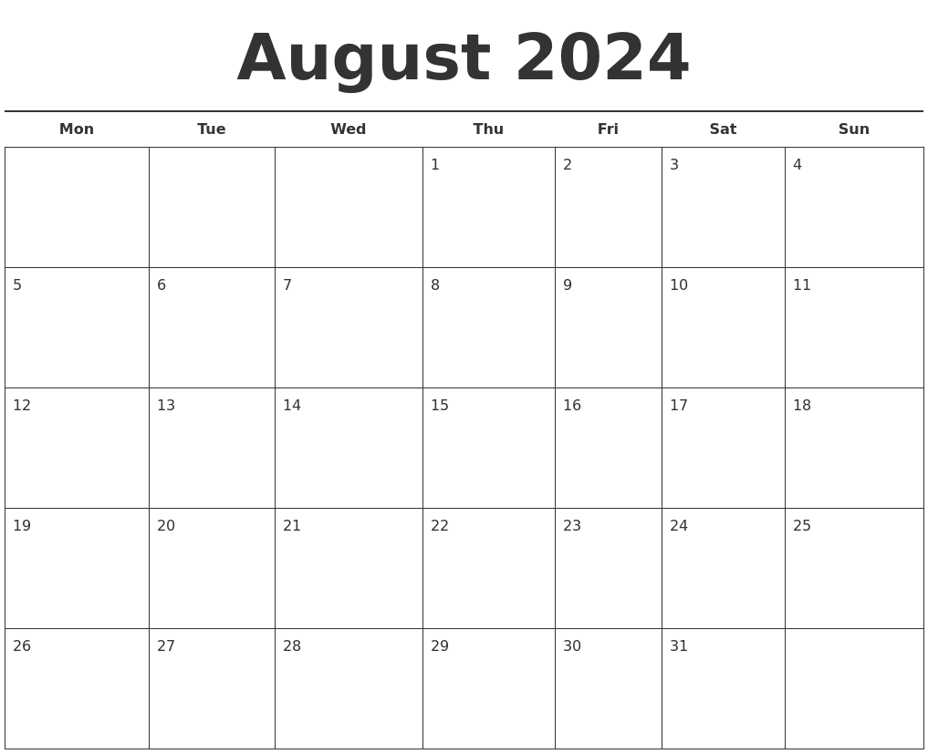 June August 2024 Calendar 2024 Calendar Printable