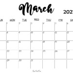 March 2024 Calendar Printable