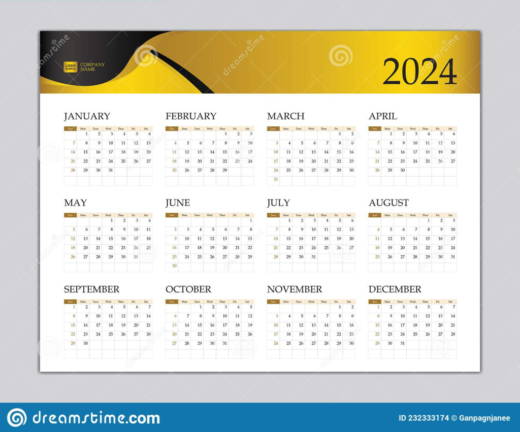 Desk Calender 2024