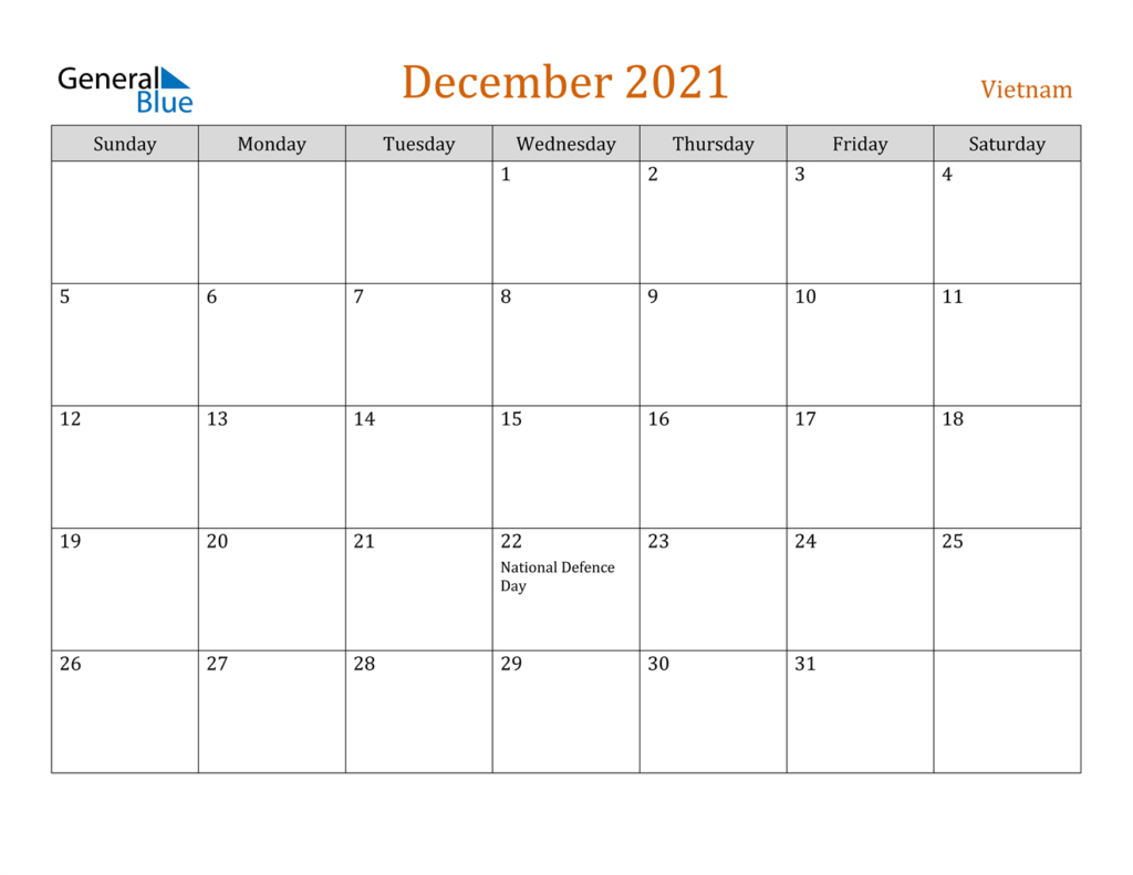 Calendar December 2021 January 2024