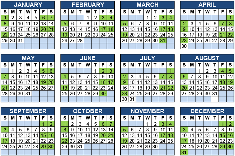 2024 Custody Calendar Texas