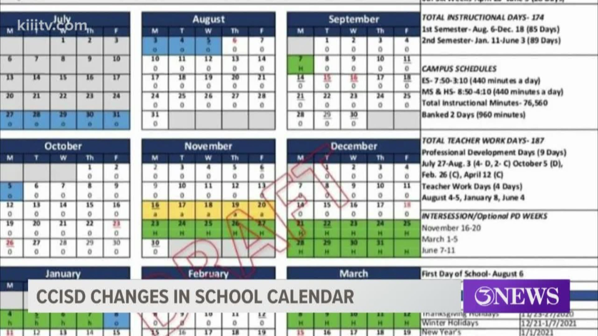 Corpus Christi ISD 2022 2023 School Calendar Kiiitv 2024 Calendar