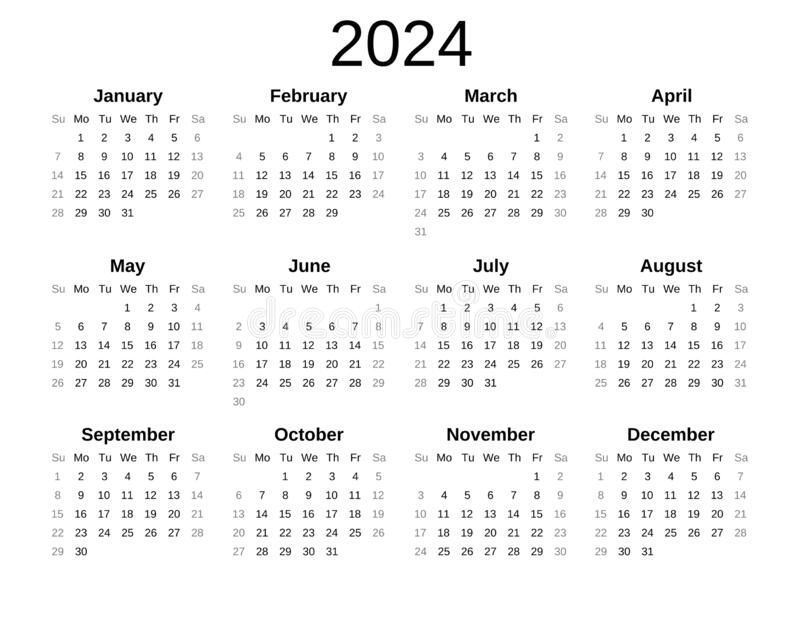 Desk Calender 2024