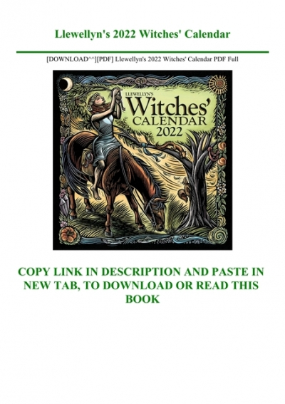 Llewellyn's 2024 Witches' Calendar - 2024 Calendar Printable