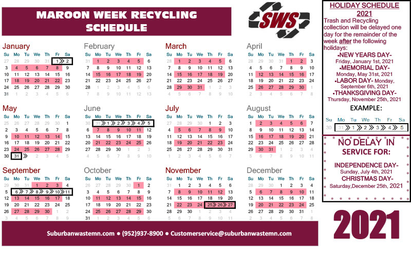 Recycle Pickup Calendar 2024