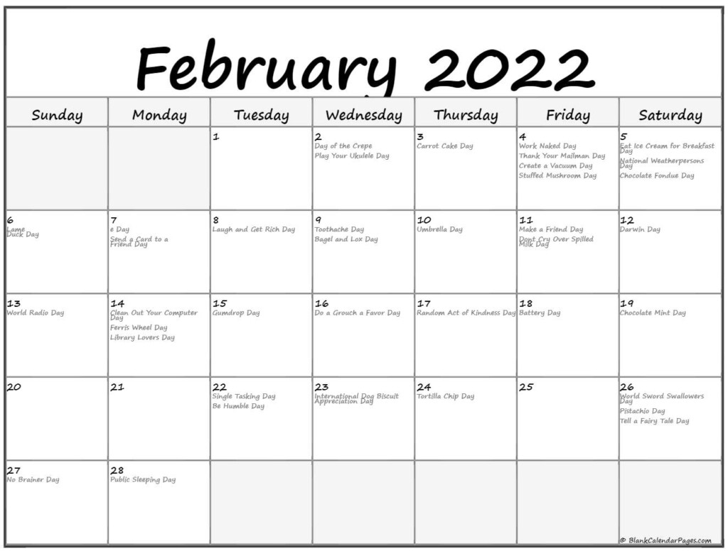 National Day Calendar February 2024