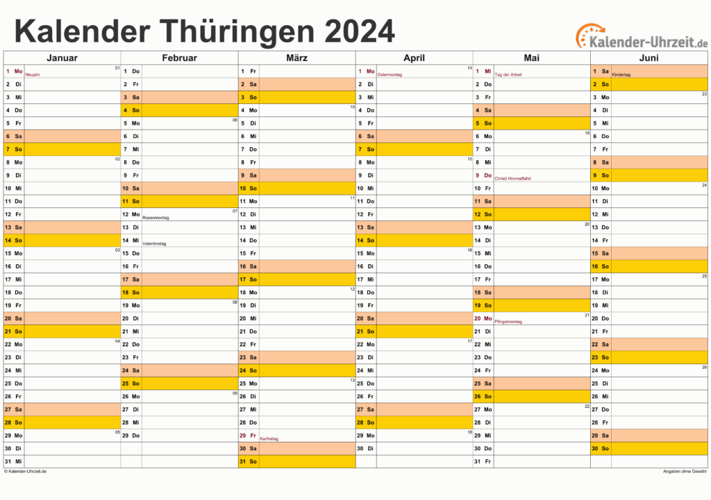 Neu Calendar 2024