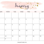 January 2024 Calendar Printable Cute