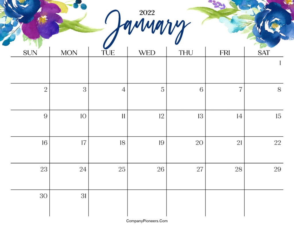 January 2024 Calendar Printable Cute