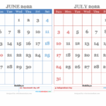 Calendar June And July 2024