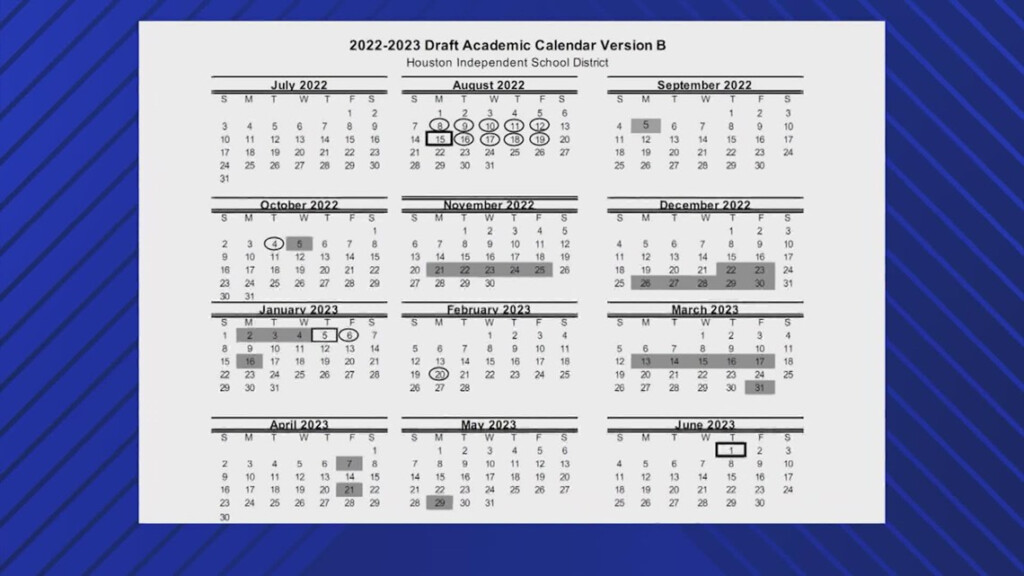 Hisd Calendar 2024-2023