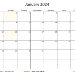 Wiki Calendar January 2024