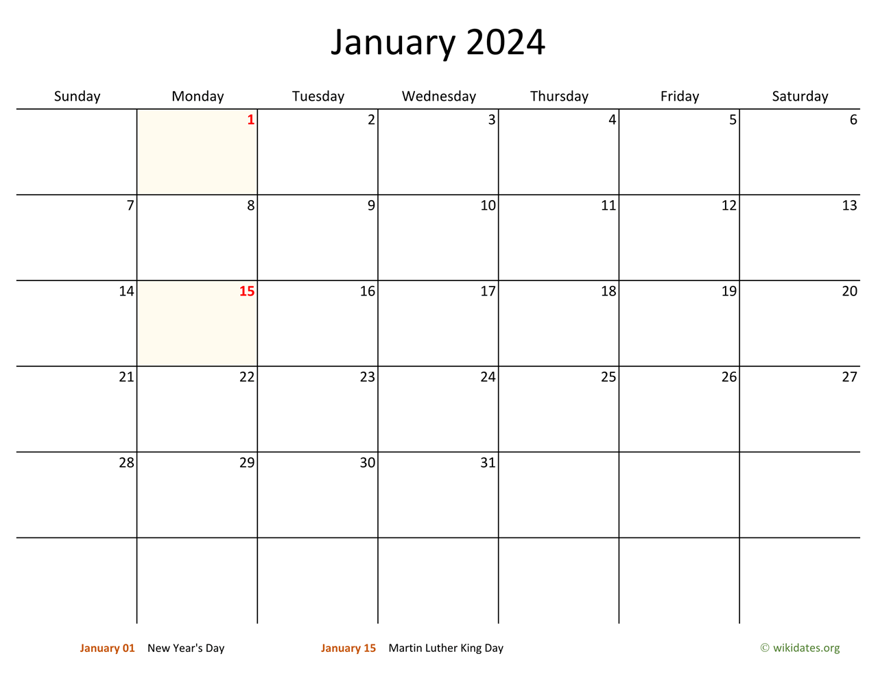 Wiki Calendar January 2025 2025 Calendar Printable