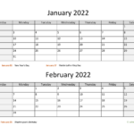 January And February 2024 Calendar