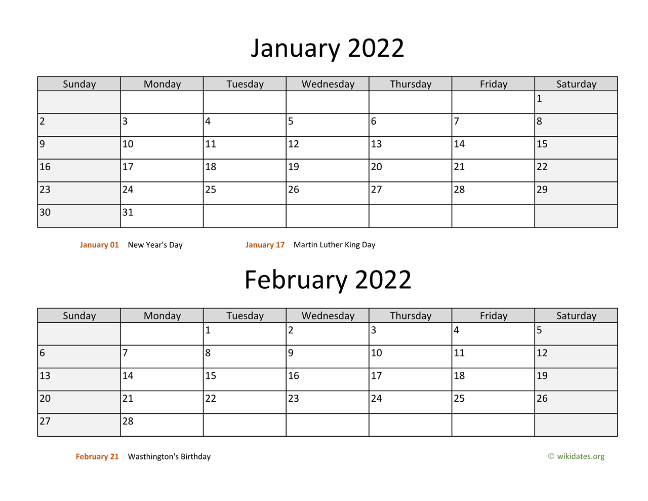 January And February 2024 Calendar 2024 Calendar Printable