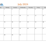 July 2024 Editable Calendar