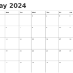 Calendar 2024 May/june