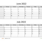 Calendar June And July 2024