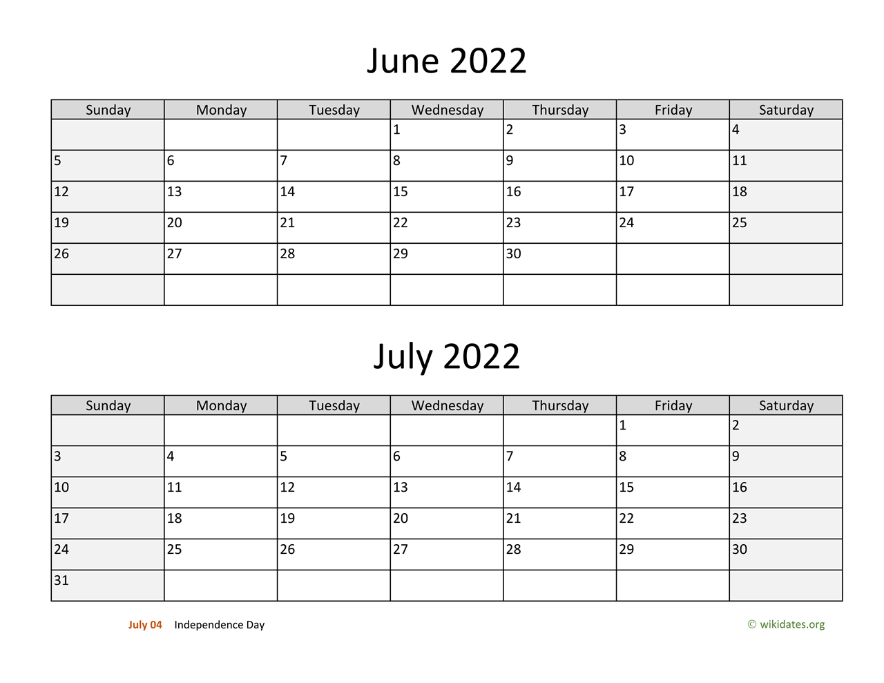 Calendar June And July 2024 2024 Calendar Printable