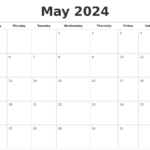 May 2024 Calendar Printable Free