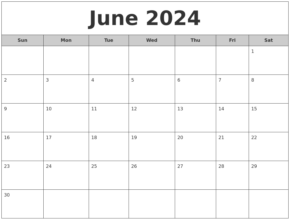 Calendar May June 2024