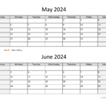 May-june 2024 Calendar