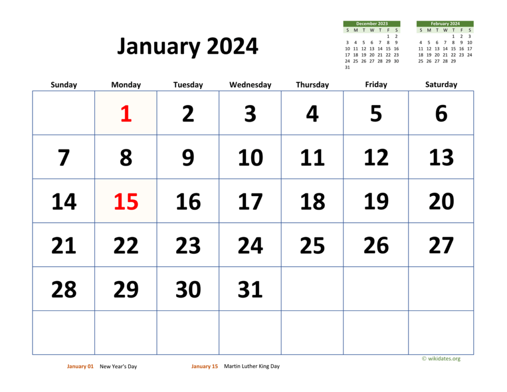 Shoe Calendar 2024
