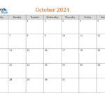 Oct Calendar 2024