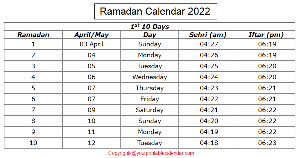 Ramadan Calendar 2024 Usa 2024 Calendar Printable