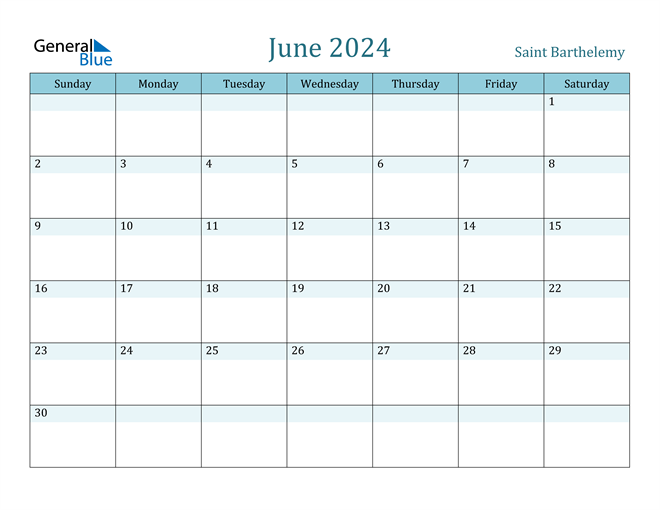 Catholic Calendar For June 2024