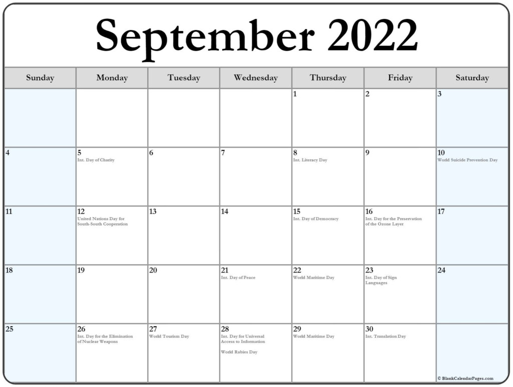 Sept 2024 Calendar With Holidays