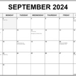 Sept 2024 Calendar With Holidays