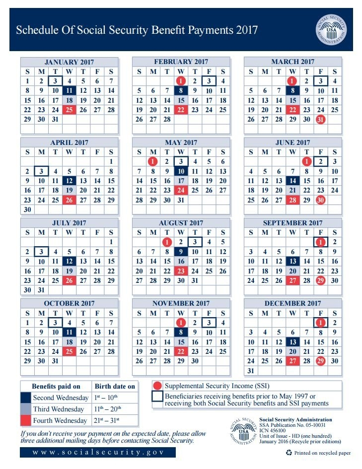 Social Security Calendar 2024