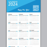 Small Wall Calendar 2024