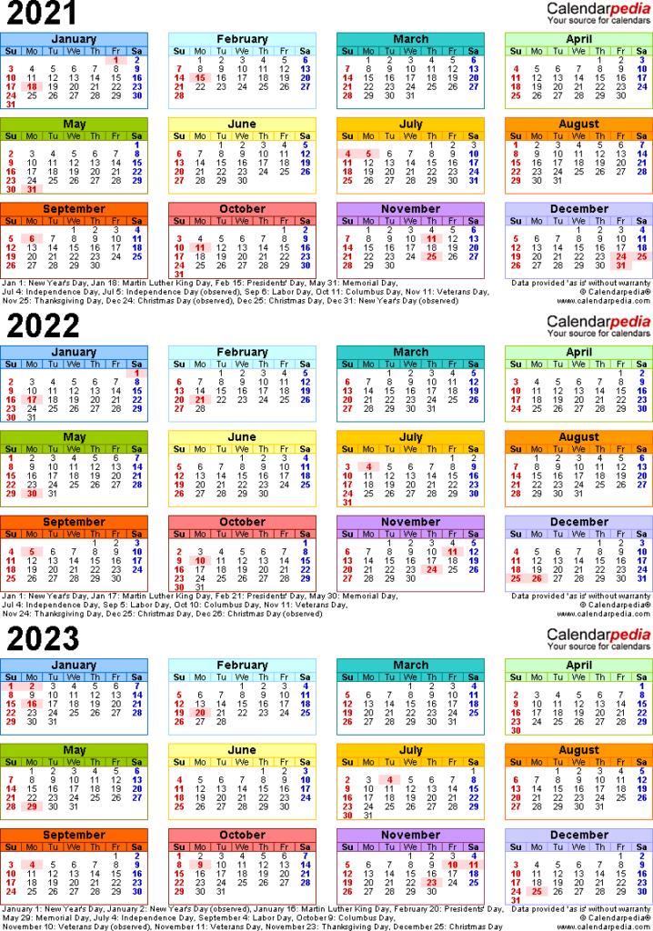 2021 Calendar 2024 Printable