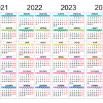Desk Calendar 2021 2024