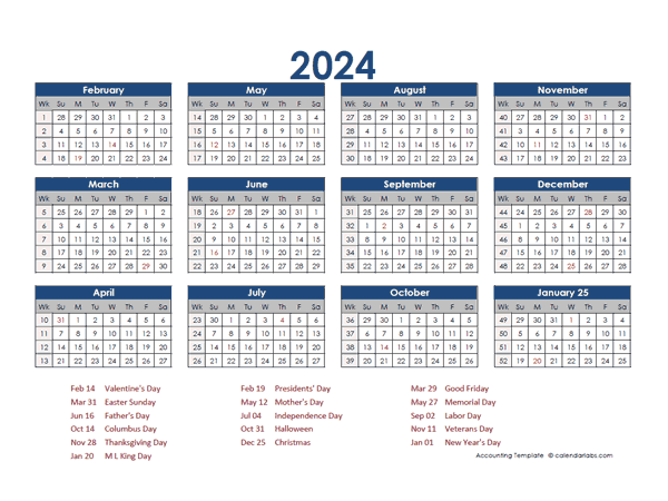 2024 Accounting Calendar 4 5 4 Free Printable Templates - 2024 Calendar ...