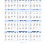 One Page Calendar 2024